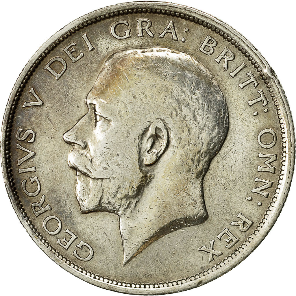 Coin, Great Britain, George V, 1/2 Crown, 1915, VF(30-35), Silver, KM:818.1