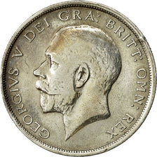 Monnaie, Grande-Bretagne, George V, 1/2 Crown, 1915, TB+, Argent, KM:818.1