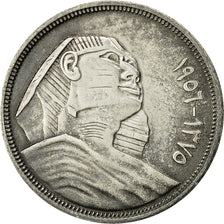 Coin, Egypt, 20 Piastres, 1956, AU(50-53), Silver, KM:384