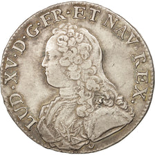 France, Louis XV, Écu aux branches d'olivier, 1726 E, Tours, Silver, KM:486.7