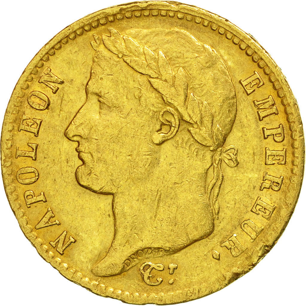 Coin, France, Napoléon I, 20 Francs, 1810, Paris, EF(40-45), Gold, KM:695.1