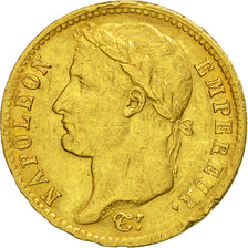 Coin, France, Napoléon I, 20 Francs, 1810, Paris, EF(40-45), Gold, KM:695.1
