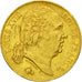 Moneda, Francia, Louis XVIII, 20 Francs, 1816, Paris, MBC+, Oro, KM 712.1