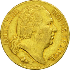 Moneta, Francja, Louis XVIII, Louis XVIII, 20 Francs, 1817, Bayonne, EF(40-45)