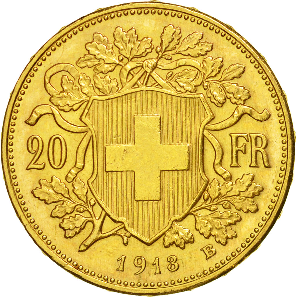 Moneda, Suiza, 20 Francs, 1913, Bern, EBC, Oro, KM:35.1