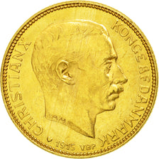 Coin, Denmark, Christian X, 20 Kroner, 1915, Copenhagen, AU(55-58), KM 817.1