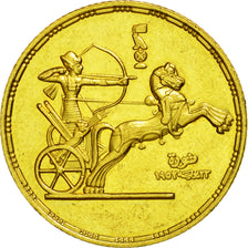 Coin, Egypt, Pound, 1955, MS(60-62), Gold, KM:387