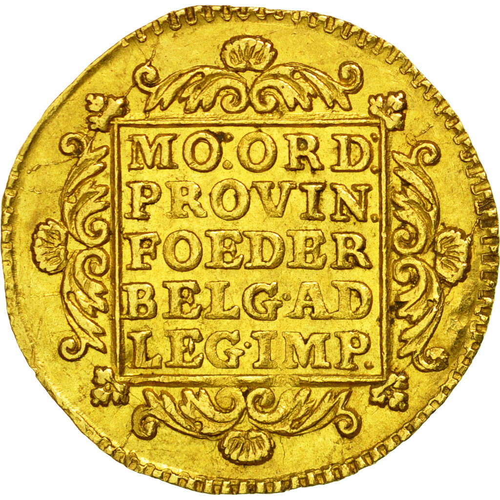 Coin, Netherlands, HOLLAND, Ducat, 1744, AU(50-53), Gold, KM:12.2