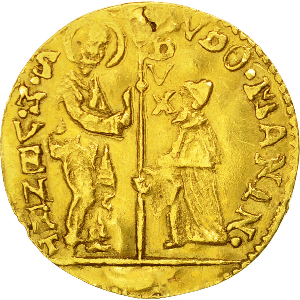 Monnaie, États italiens, VENICE, Lodovico Manin, 1/2 Zecchino, Undated (1789-97)