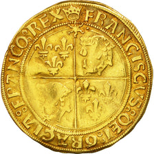 Moneta, Francia, François Ier, Ecu d'or, Cremieu, BB, Oro, Duplessy:782