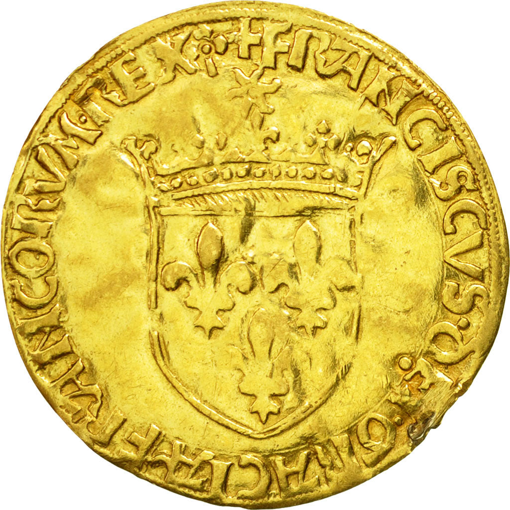 Coin, France, Ecu d'or, Lyons, VF(30-35), Gold, Duplessy:775
