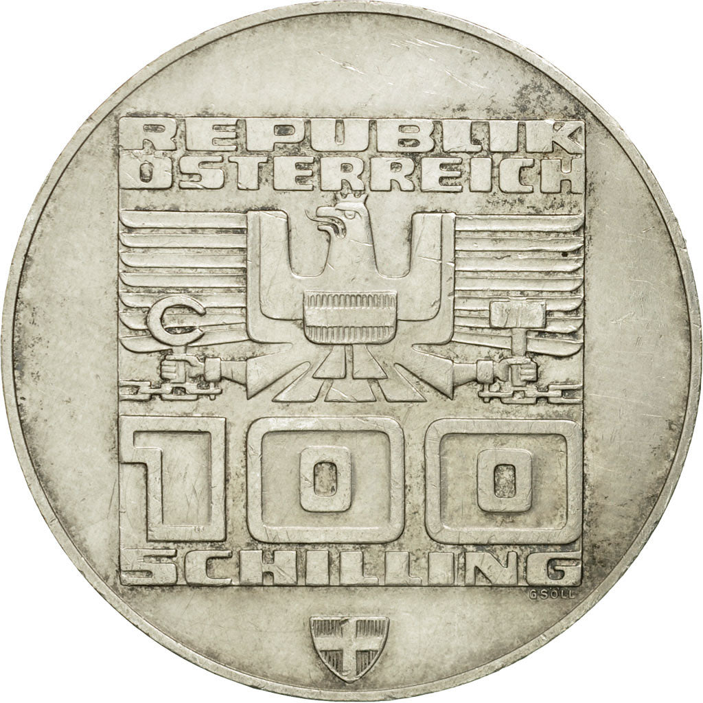 Coin, Austria, 100 Schilling, 1976, AU(50-53), Silver, KM:2929