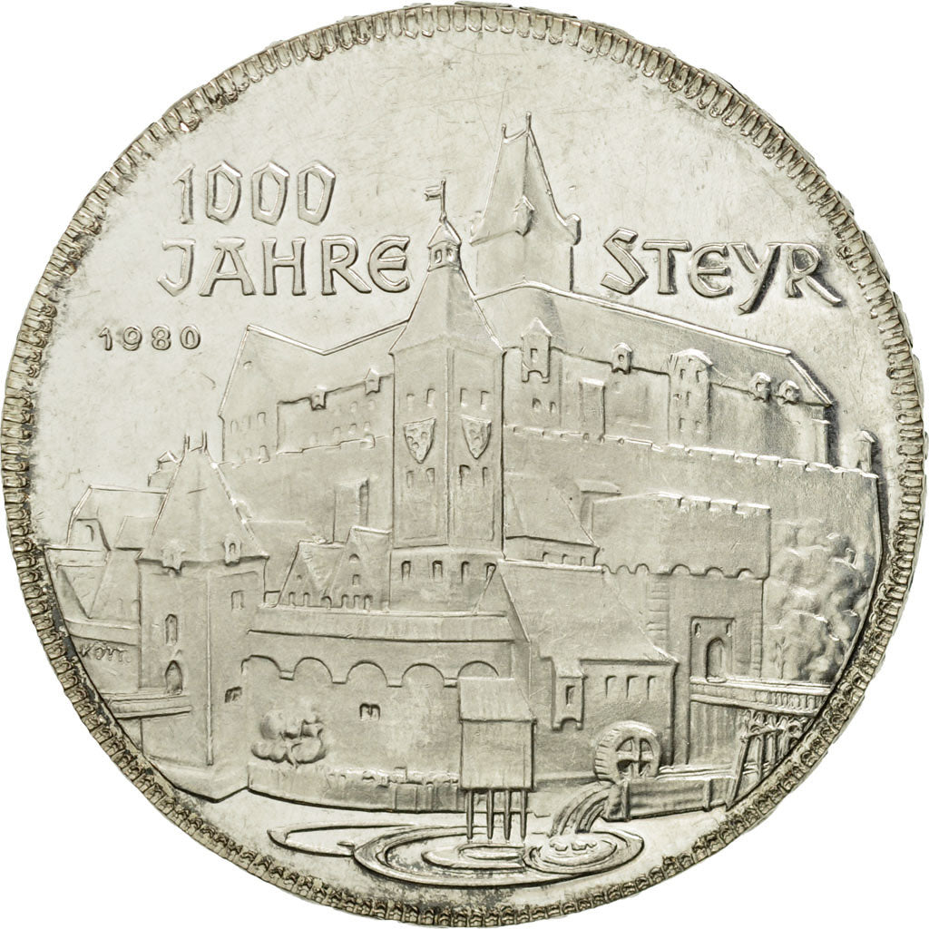 Coin, Austria, 500 Schilling, 1980, EF(40-45), Silver, KM:2947