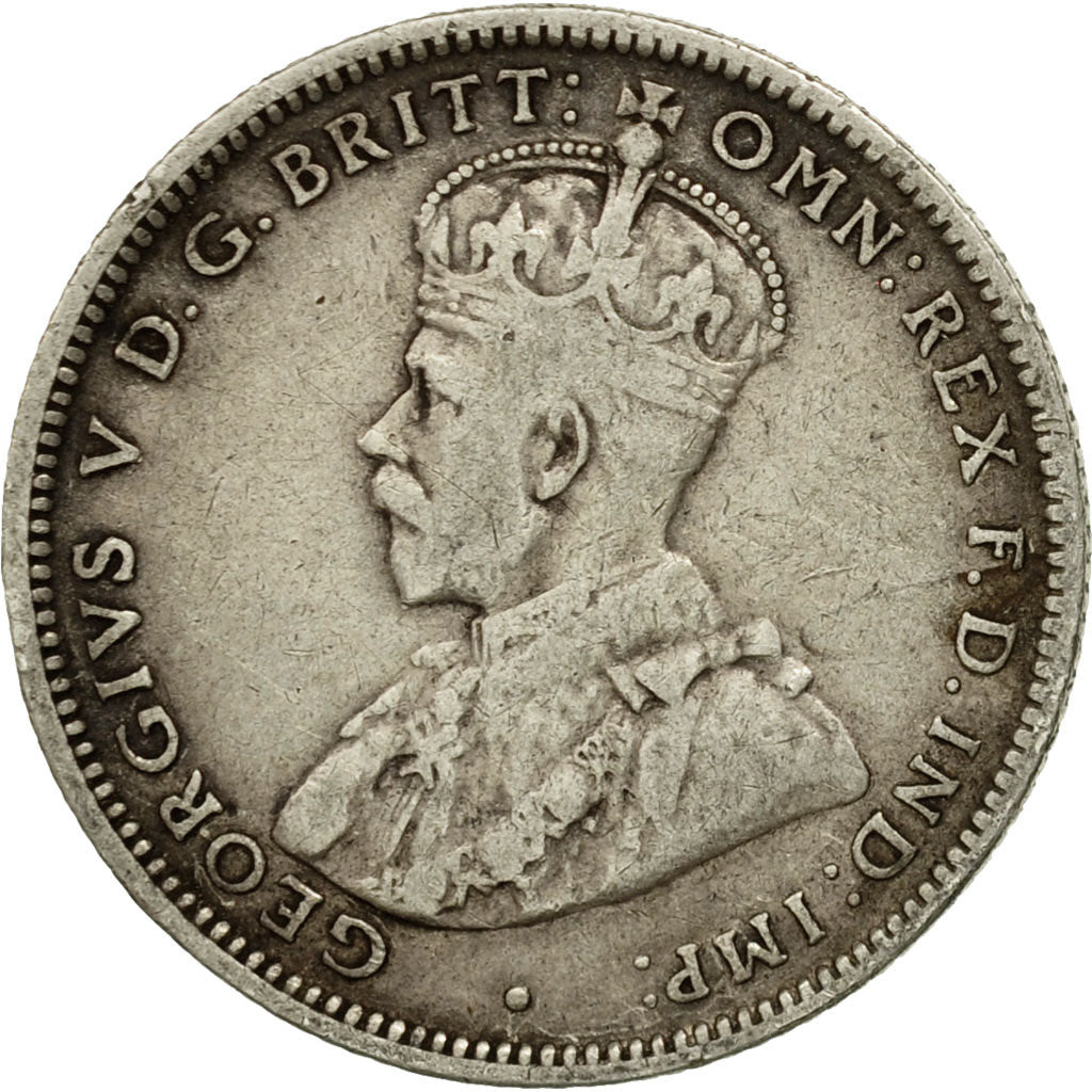 Coin, Australia, George V, Shilling, 1916, Melbourne, EF(40-45), Silver, KM:26