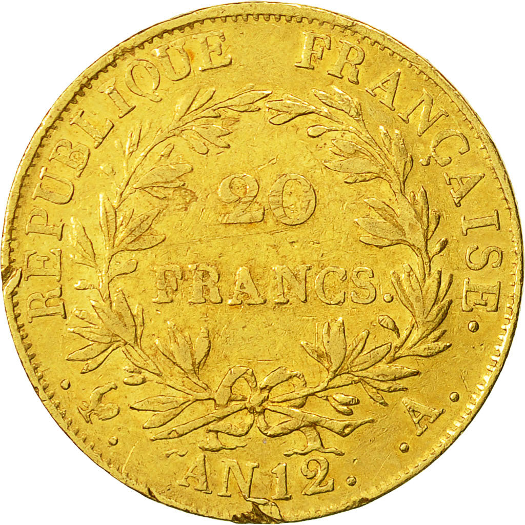 Coin, France, Napoléon I, 20 Francs, 1804, Paris, EF(40-45), Gold, KM:661