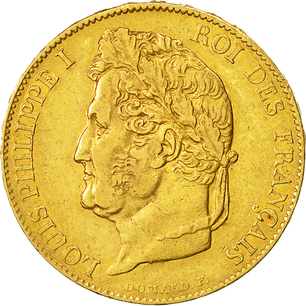 Munten, Frankrijk, Louis-Philippe, 20 Francs, 1838, Paris, ZF, Goud, KM:750.1