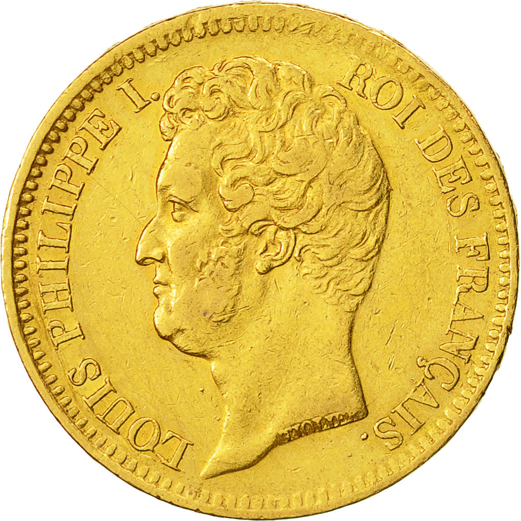 Coin, France, Louis-Philippe, 20 Francs, 1831, Paris, EF(40-45), Gold, KM:746.1
