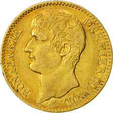 Moneta, Francia, Napoléon I, 40 Francs, 1803, Paris, MB+, Oro, KM:652