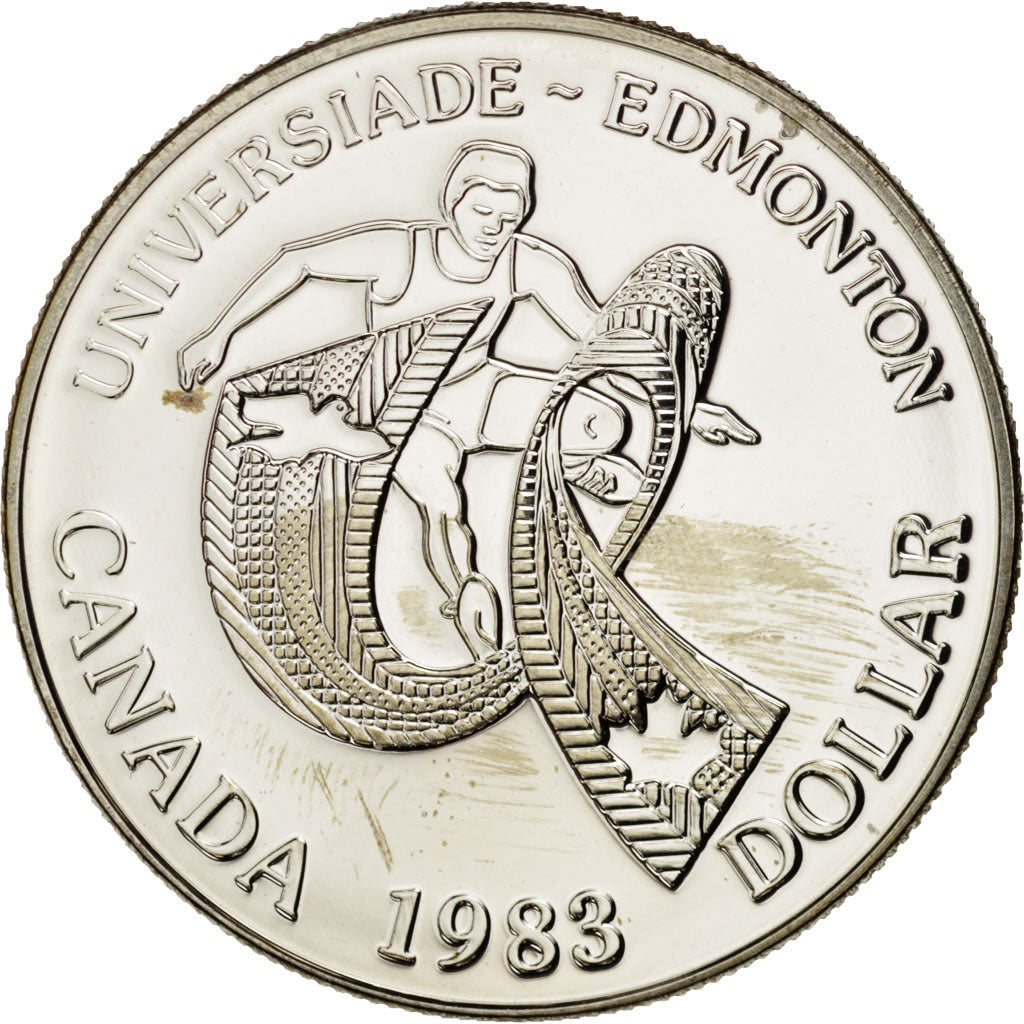 Coin, Canada, Elizabeth II, Dollar, 1983, Royal Canadian Mint, Ottawa, MS(63)