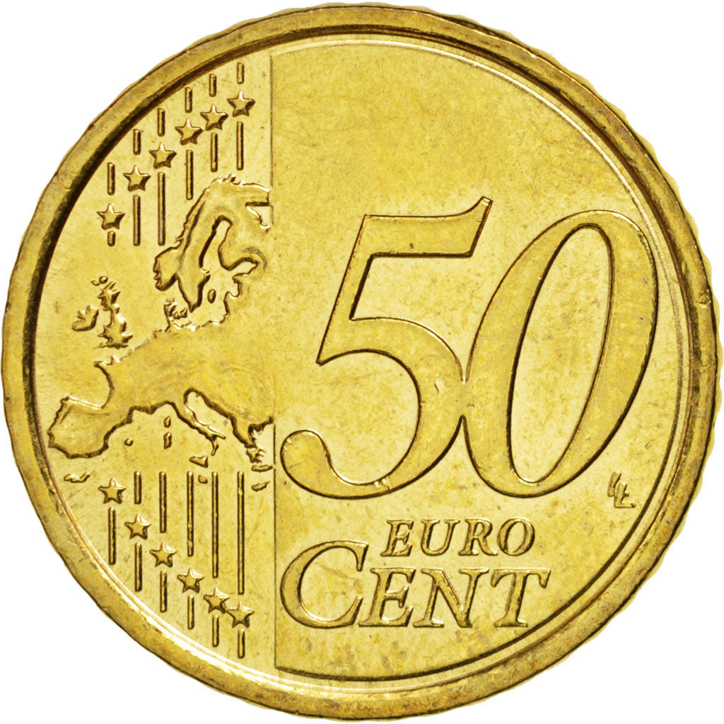 Coin, VATICAN CITY, Benedict XVI, 50 Euro Cent, 2010, Rome, MS(64), Brass