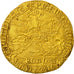 Moneda, Bélgica, Flanders, Philippe le Bon, Cavalier d'or, Undated (1434-1454)
