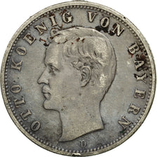 Coin, German States, BAVARIA, Otto, 2 Mark, 1905, Munich, EF(40-45), Silver