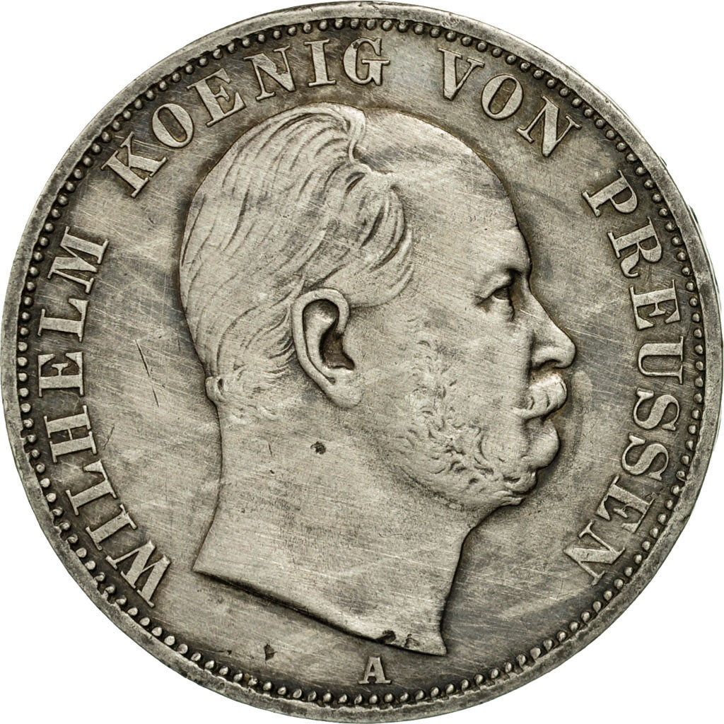 Coin, German States, PRUSSIA, Wilhelm I, Thaler, 1866, Berlin, EF(40-45)