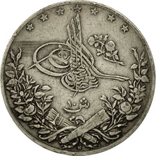 Moneta, Egitto, Abdul Hamid II, 10 Qirsh, 1906, Misr, BB, Argento, KM:295