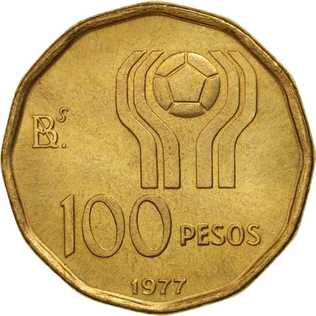 Argentina, 100 Pesos, 1977, KM:77