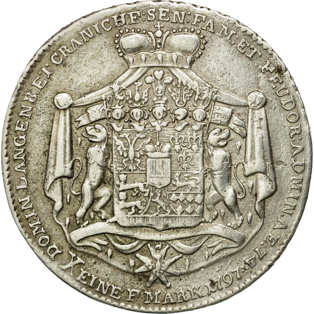Coin, German States, HOHENLOHE-NEUENSTEIN-OEHRINGEN, Ludwig Friedrich Karl