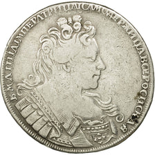 Munten, Rusland, Anna, Rouble, 1731, Moscow, FR+, Zilver, KM:192.1
