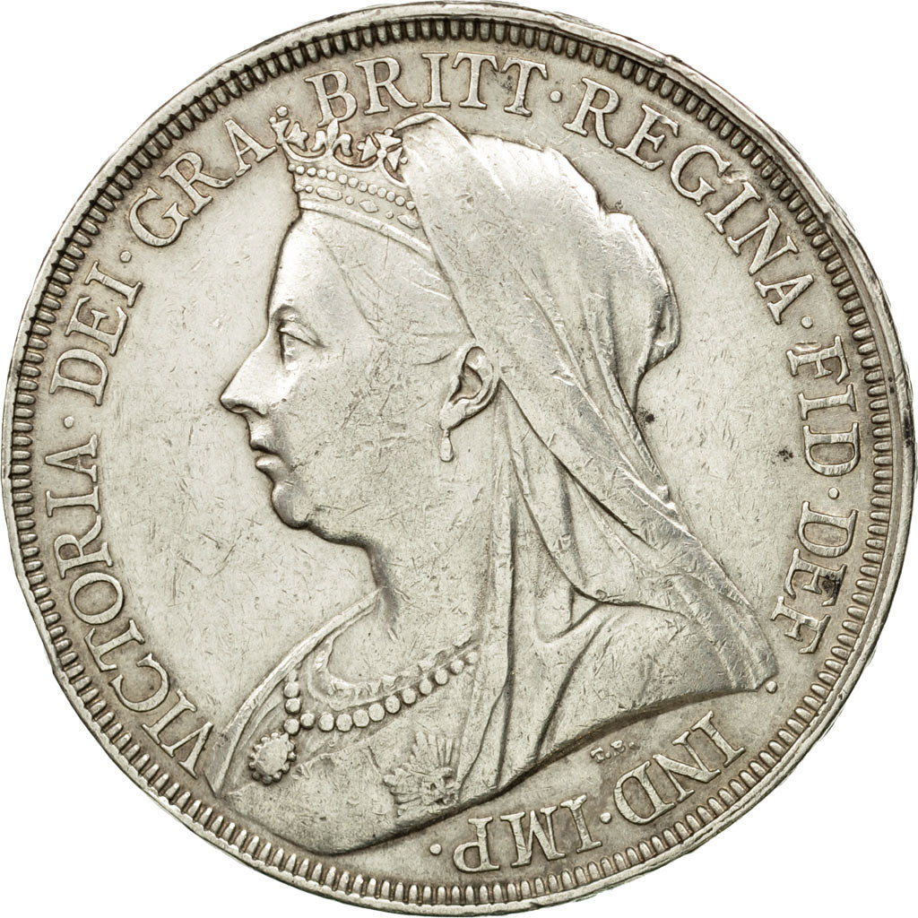 Coin, Great Britain, Victoria, Crown, 1897, EF(40-45), Silver, KM:783