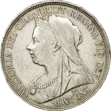 Coin, Great Britain, Victoria, Crown, 1897, EF(40-45), Silver, KM:783