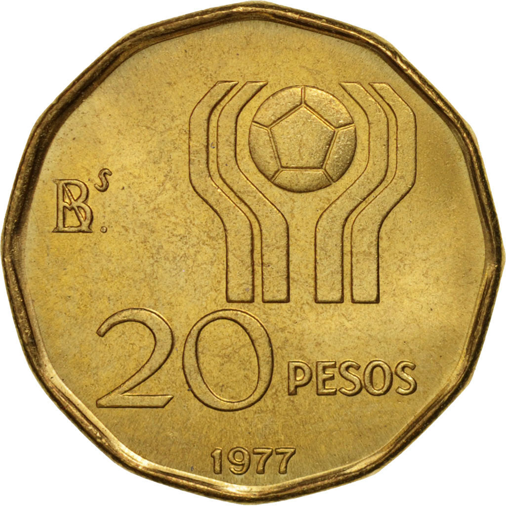 Argentina, 20 Pesos, 1977, KM:75