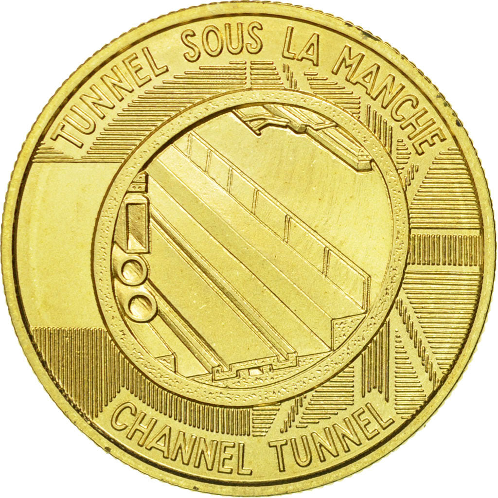 France, Token, Tunnel sous la Manche - First Junction, History, 1990, MS(63)
