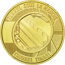 France, Token, Tunnel sous la Manche - First Junction, History, 1990, MS(63)