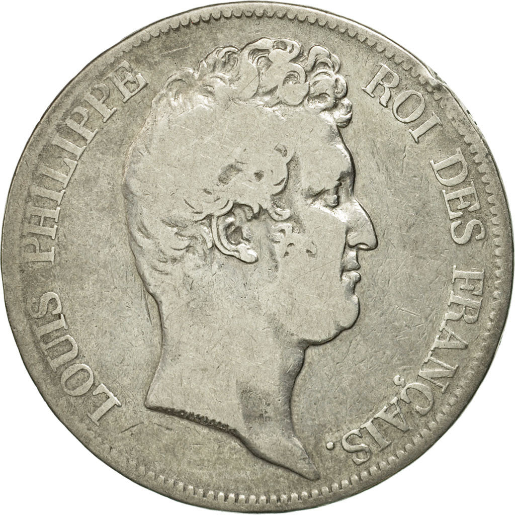 Coin, France, Louis-Philippe, 5 Francs, 1830, Lille, F(12-15), Silver, KM:737.4