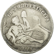 Coin, ITALIAN STATES, NAPLES, Carlo, 120 Grana, 1749, VF(30-35), Silver, KM:150