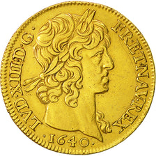Monnaie, France, Louis XIII, Double Louis d'or, 1640, Paris, TTB+, Gadoury 59
