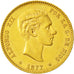 Monnaie, Espagne, Alfonso XII, 25 Pesetas, 1877, Madrid, TTB+, Or, KM:673