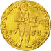 Moneda, Países Bajos, HOLLAND, Ducat, 1758, MBC+, Oro, KM:12.3