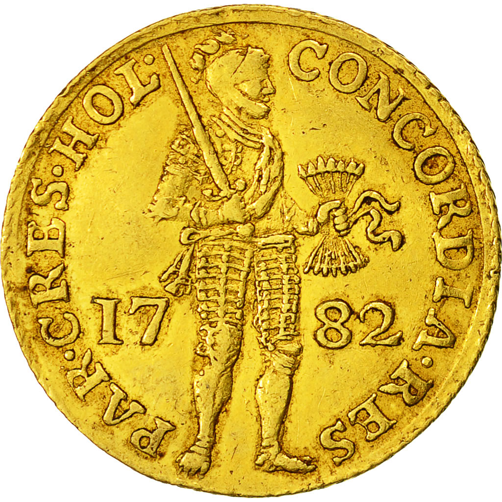 Moneta, Paesi Bassi, HOLLAND, Ducat, 1782, BB+, Oro, KM:12.3