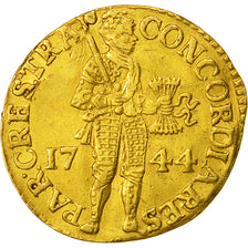 Coin, Netherlands, UTRECHT, Ducat, 1744, AU(50-53), Gold, KM:7.4