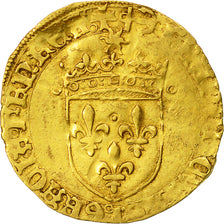 Monnaie, France, François Ier, Ecu d'or, Bayonne, 5th type, TB+, Or, Dy775