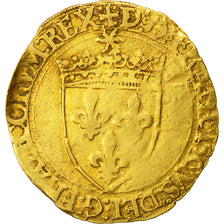 Coin, France, François Ier, Ecu d'or, Bayonne, 5th type, VF(30-35), Gold,Dy775