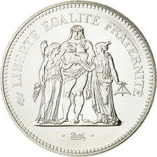 Munten, Frankrijk, Hercule, 50 Francs, 1976, Paris, FDC, Zilver, KM:941.1