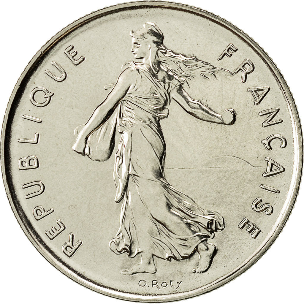 Coin, France, Semeuse, 5 Francs, 1976, Paris, MS(65-70)