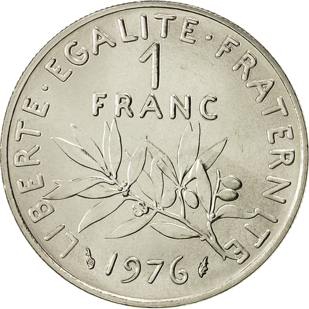 Monnaie, France, Semeuse, Franc, 1976, Paris, FDC, Nickel, Gadoury:474, KM:925.1