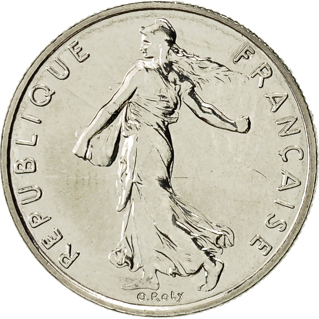 Coin, France, Semeuse, 1/2 Franc, 1992, Paris, Frappe médaille, MS(65-70)