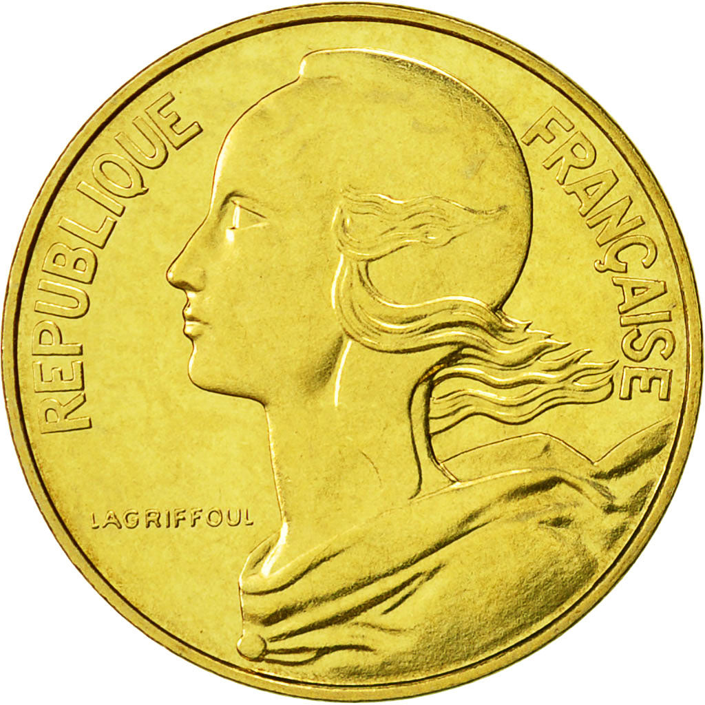 Coin, France, Marianne, 10 Centimes, 1977, Paris, MS(65-70), Aluminum-Bronze